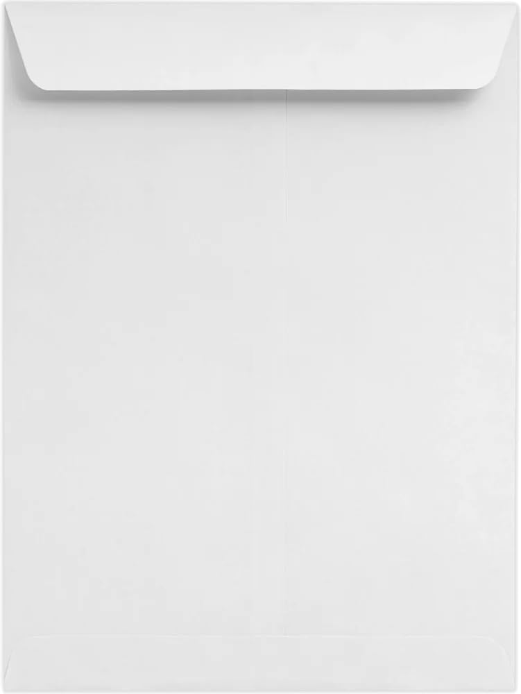 LUXPaper 9 x 12 Open End Envelopes | Bright White | 24lb. Text | 50 Qty